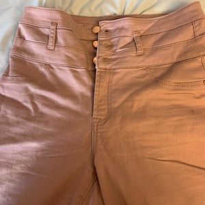 High waisted blush jeans